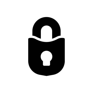 Şeffaf bir arkaplan üzerinde vektör illüstrasyonunu kilitle. Konsept ve grafik tasarım için mükemmel kalite sembolleri..