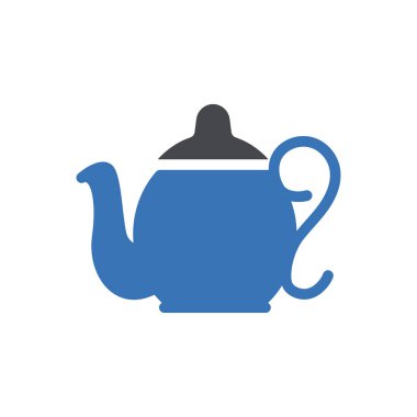 Şeffaf bir arkaplan üzerinde çaydanlık vektör illüstrasyonu. Konsept ve grafik tasarım simgeleri için kaliteli semboller.. 