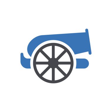 Şeffaf bir arkaplan üzerinde kanon vektör illüstrasyonu. Konsept ve grafik tasarımı için mükemmel kalite sembolleri.. 