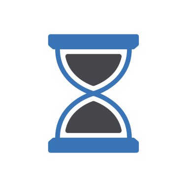 Şeffaf bir arkaplan üzerinde kum saati vektör çizimi. Konsept ve grafik tasarımı için en iyi kalite semboller.. 