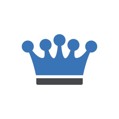 Şeffaf bir arkaplan üzerinde taç vektör illüstrasyonu. Konsept ve grafik tasarım simgeleri için kaliteli semboller.. 