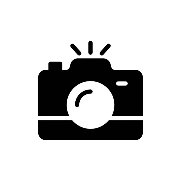 Векторні Ілюстрації Камери Прозорому Фоні Символи Якості Премій Піктограма Гліфів — стоковий вектор