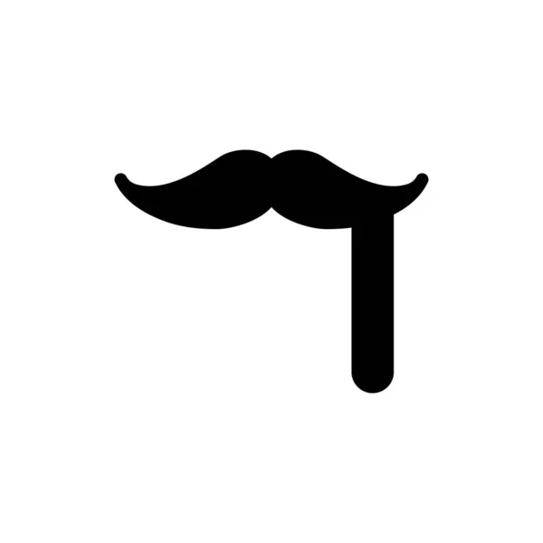 Illustration Vectorielle Moustache Sur Fond Transparent Symboles Qualité Premium Icône — Image vectorielle