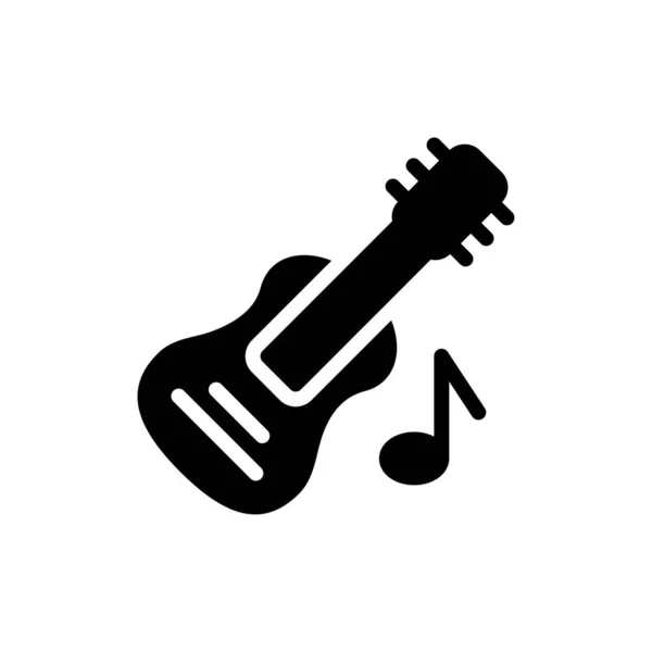 Illustration Vectorielle Guitare Sur Fond Transparent Symboles Qualité Premium Icône — Image vectorielle