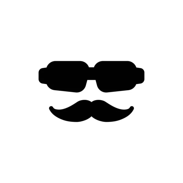 Illustration Vectorielle Moustache Sur Fond Transparent Symboles Qualité Premium Icône — Image vectorielle