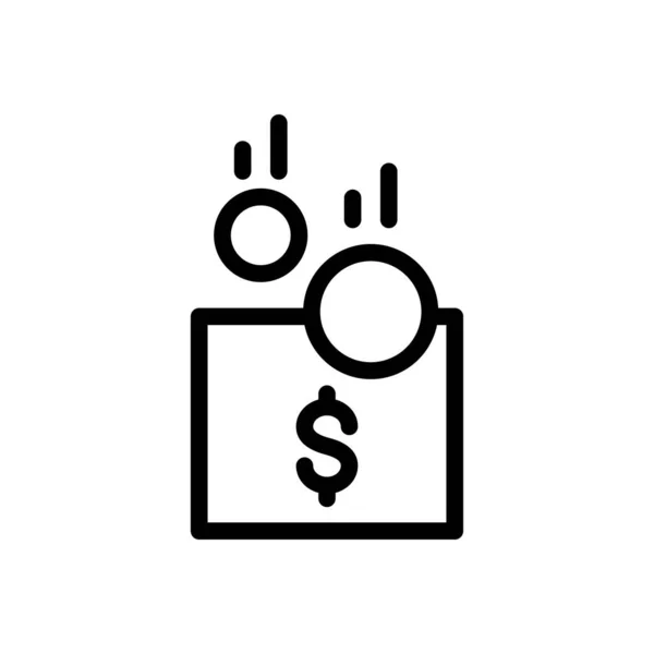 Munten Vector Illustratie Een Transparante Achtergrond Premium Kwaliteit Symbolen Glyphs — Stockvector