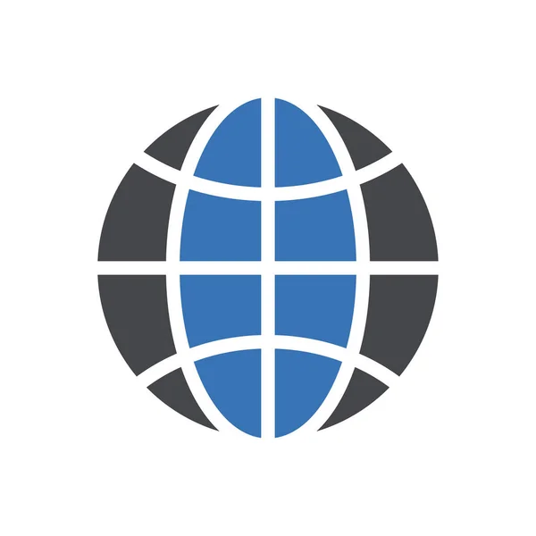 Globale Vektorillustration Auf Transparentem Hintergrund Symbole Höchster Qualität Glyphen Symbol — Stockvektor