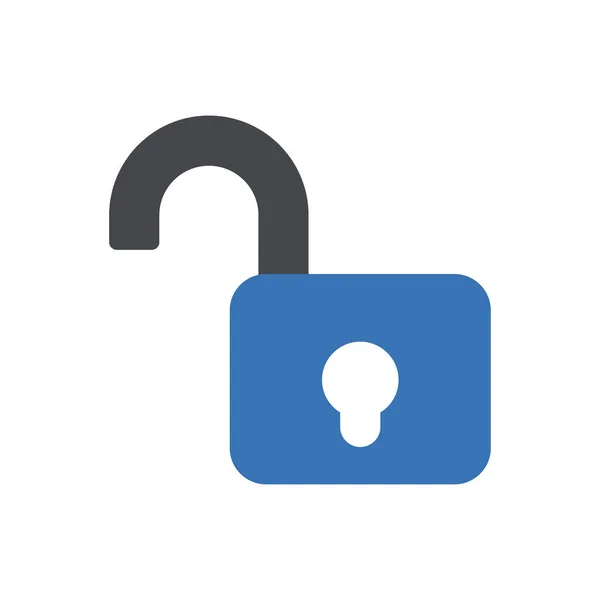 Unlock Vector Illustration Transparent Background Premium Quality Symbols Glyphs Icon — Stock Vector