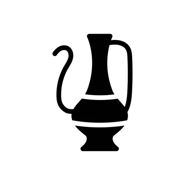 Ilustração Vase Vector Fundo Transparente Símbolos Qualidade Premium Ícone Glyphs — Vetor de Stock