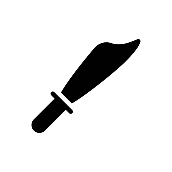 Saydam Bir Arkaplanda Bıçak Vektör Illüstrasyonu Konsept Grafik Tasarım Simgeleri — Stok Vektör