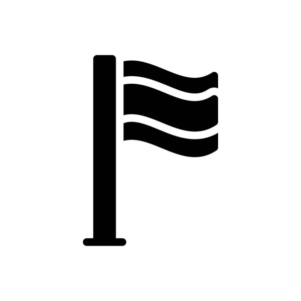 Ilustracja Wektora Flagi Przejrzystym Tle Symbole Jakości Premium Ikona Glifów — Wektor stockowy