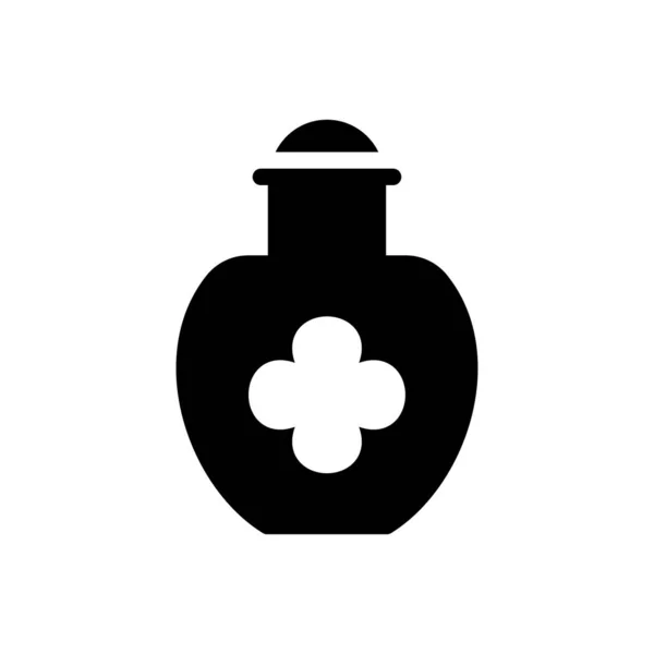 透明な背景に花瓶ベクトルイラスト プレミアム品質記号コンセプトとグラフィックデザインのためのグリフアイコン — ストックベクタ