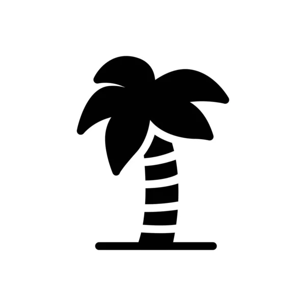 Palm Vector Illustration Transparent Background Premium Quality Symbols Glyphs Icon — 스톡 벡터