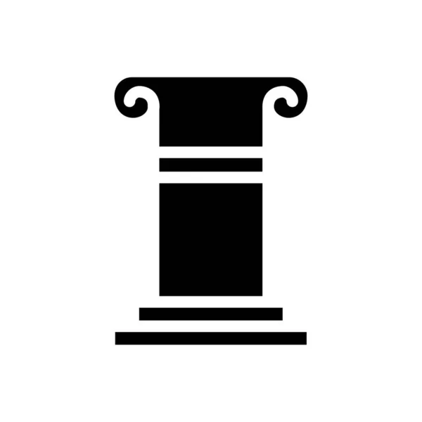 透明背景下的界碑矢量插图 优质符号 概念和平面设计用的Glyphs图标 — 图库矢量图片