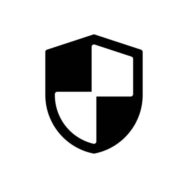 Shield Vector Illustration Transparent Background Premium Quality Symbols Glyphs Icon — Stock Vector