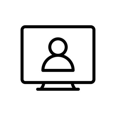 şeffaf bir arkaplan üzerinde aday vektör çizimi. Premium kalite sembolleri. Konsept ve grafik tasarım için ince çizgi simgesi. 