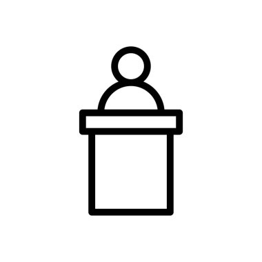 Saydam bir arkaplan üzerinde konuşma vektörü çizimi. Premium kalite sembolleri. Konsept ve grafik tasarım için ince çizgi simgesi.