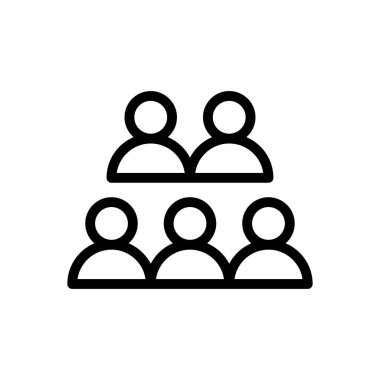 Saydam bir arkaplan üzerinde demokrasi vektör illüstrasyonu. Konsept ve grafik tasarım için ince çizgi simgesi..