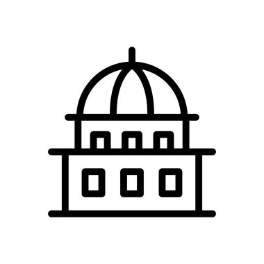 Şeffaf bir arkaplan üzerinde hükümet vektör çizimi. Premium kalite sembolleri. Konsept ve grafik tasarım için ince çizgi simgesi.