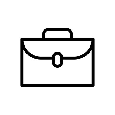 Şeffaf bir arkaplan üzerinde çanta vektör çizimi. Premium kalite semboller. Konsept ve grafik tasarım için ince çizgi simgesi.