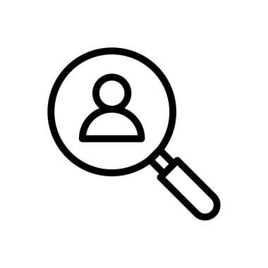 Şeffaf bir arkaplan üzerinde arama vektörü illüstrasyonu.Premium kalite sembolleri. Konsept ve grafik tasarım için ince çizgi simgesi.