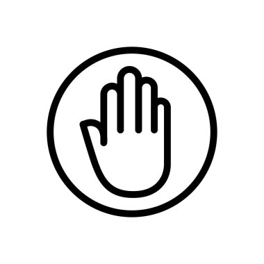 Saydam bir arkaplan üzerinde demokrasi vektör illüstrasyonu. Konsept ve grafik tasarım için ince çizgi simgesi..