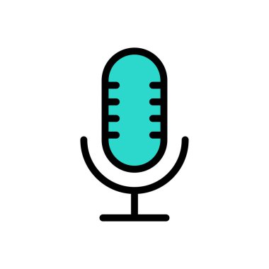 Şeffaf bir arkaplan üzerinde Mike vektör çizimi. Konsept ve grafik tasarım için premium kalite simgeleri..