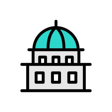 Şeffaf bir arkaplan üzerinde hükümet vektör illüstrasyonu. Konsept ve grafik tasarımı için özel kalite simgeleri..