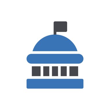 Şeffaf bir arkaplan üzerinde demokrasi vektör illüstrasyonu. Konsept ve grafik tasarım simgeleri için kaliteli semboller.. 