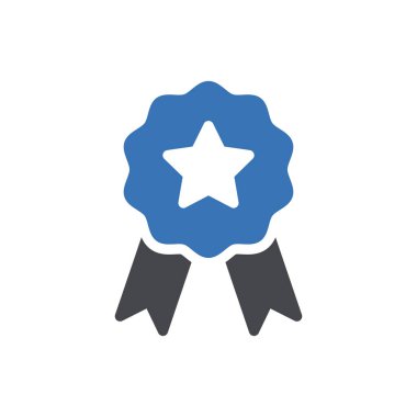 Şeffaf bir arkaplan üzerinde rozet vektör çizimi. Konsept ve grafik tasarım simgeleri için kaliteli semboller.. 