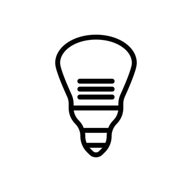 Saydam bir arkaplanda lamba vektör çizimi. Premium kalite semboller. Konsept ve grafik tasarım için ince çizgi simgesi.