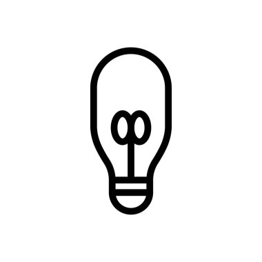 Saydam bir arkaplanda lamba vektör çizimi. Premium kalite semboller. Konsept ve grafik tasarım için ince çizgi simgesi.