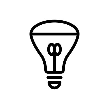 Saydam bir arkaplanda lamba vektör çizimi. Premium kalite semboller. Konsept ve grafik tasarım için ince çizgi simgesi.