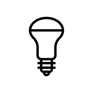 Saydam bir arkaplanda lamba vektör çizimi. Premium kalite semboller. Konsept ve grafik tasarım için ince çizgi simgesi.