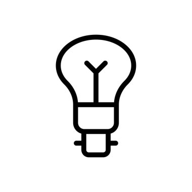 Saydam bir arkaplanda lamba vektör çizimi. Premium kalite semboller. Konsept ve grafik tasarım için ince çizgi simgesi.