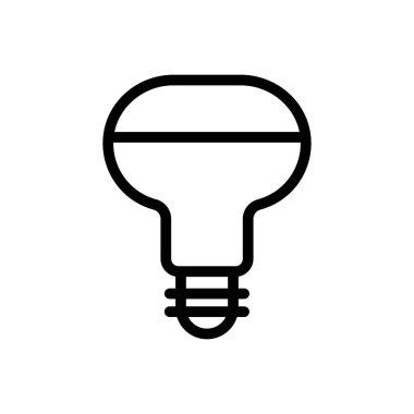 Saydam bir arkaplanda lamba vektör çizimi. Premium kalite semboller. Konsept ve grafik tasarım için ince çizgi simgesi.