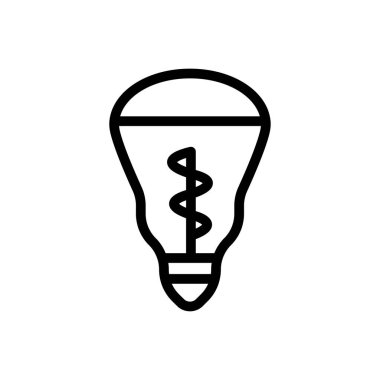 Saydam bir arkaplanda lamba vektör çizimi. Premium kalite semboller. Konsept ve grafik tasarım için ince çizgi simgesi.