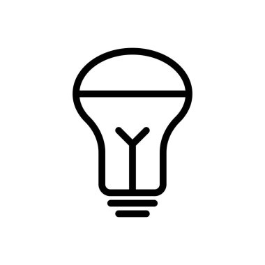 Saydam bir arkaplanda lamba vektör çizimi. Premium kalite semboller. Konsept ve grafik tasarım için ince çizgi simgesi.