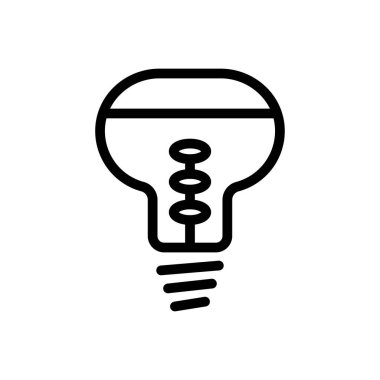 Saydam bir arkaplanda lamba vektör çizimi. Premium kalite semboller. Konsept ve grafik tasarım için ince çizgi simgesi.