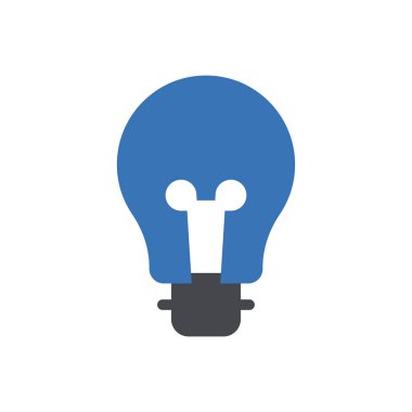 Şeffaf bir arkaplan üzerinde ampul vektör çizimi. Konsept ve grafik tasarımı için mükemmel kalite sembolleri..