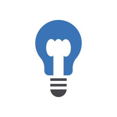 Şeffaf bir arkaplan üzerinde ampul vektör çizimi. Konsept ve grafik tasarımı için mükemmel kalite sembolleri..