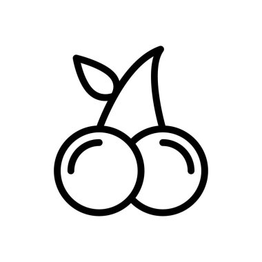 Şeffaf bir arkaplan üzerinde böğürtlen vektör çizimi. Konsept ve grafik tasarım için ince çizgi simgesi..