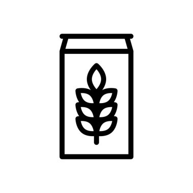 Şeffaf bir arkaplan üzerinde mısır vektör çizimi. Konsept ve grafik tasarım için ince çizgi simgesi..