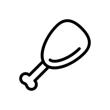 Şeffaf bir arkaplan üzerinde bacak parçası vektör çizimi. Premium kalite semboller. Konsept ve grafik tasarım için ince çizgi simgesi. 