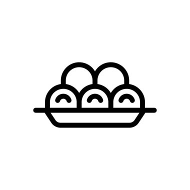 Şeffaf bir arkaplanda kiraz vektör çizimi. Konsept ve grafik tasarım için ince çizgi simgesi..