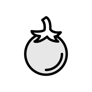 Şeffaf bir arkaplan üzerinde patlıcan vektör çizimi. Konsept ve grafik tasarımı için mükemmel kalite simgeleri..