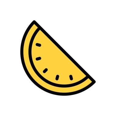 Şeffaf bir arkaplan üzerinde karpuz vektör çizimi. Konsept ve grafik tasarımı için birinci sınıf kalite simgeler..