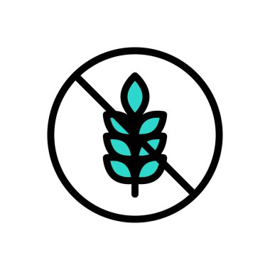 Şeffaf bir arkaplanda tahıl vektör çizimi yok. Konsept ve grafik tasarımı için premium kalite simgeleri..