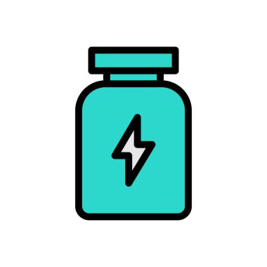 Saydam bir arkaplan üzerinde protein vektör illüstrasyonu. Konsept ve grafik tasarımı için prim kalite simgeleri..