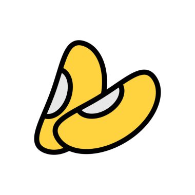 Şeffaf bir arkaplan üzerinde fasulye vektör illüstrasyonu. Konsept ve grafik tasarımı için mükemmel kalite simgeleri..